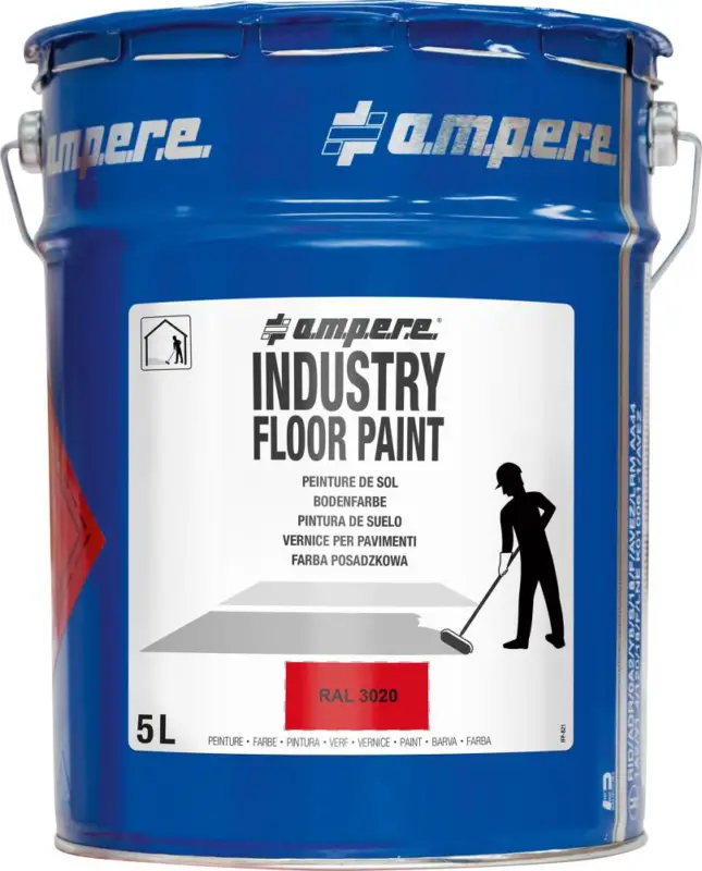 Günstig A.M.P.E.R.E. Bodenmarkierungsfarbe Traffic Industry Floor Paint 5L rot