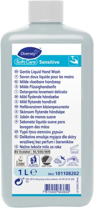 Neue Kollektion SOFT CARE SoftCare Sensitive Milde Handwaschlotion 1 L Flasche