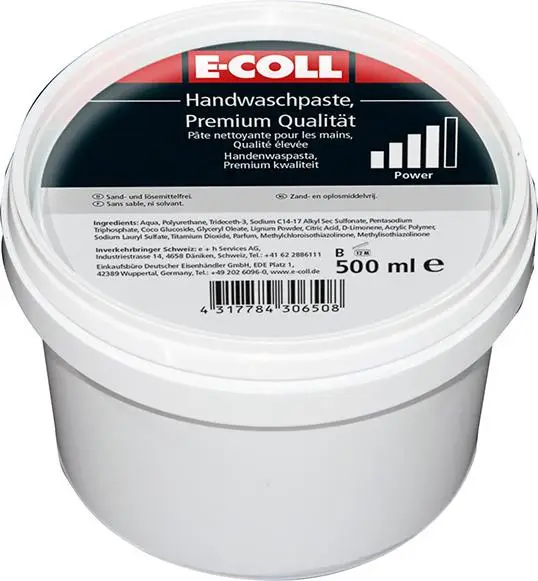 E-COLL Handwaschpaste Premium Qualität 500ml Dose Markenprodukt