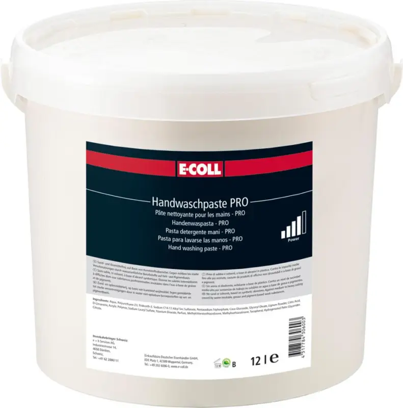 E-COLL Handwaschpaste Premium Qualität 12L Eimer Sonderangebot