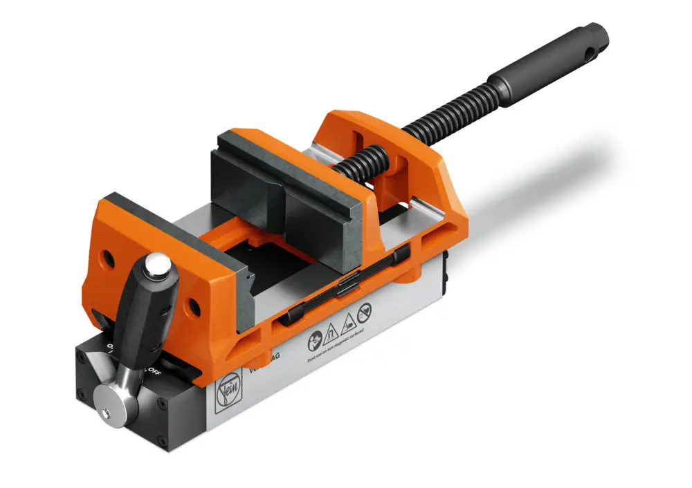 Neue Kollektion FEIN Magnetschraubstock mit Backenbreite von 100 mm FEIN VersaMAG Schraubstock Set