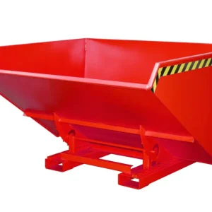 BAUER Kippbehälter EXPO 2100, lackiert, RAL 3000 Feuerrot Neue Ware
