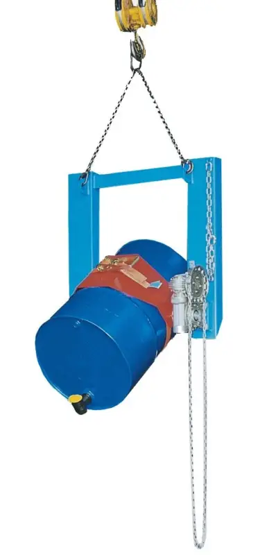 Ausverkauf BAUER Fasskipper FLEX-K, lackiert, RAL 5012 Lichtblau