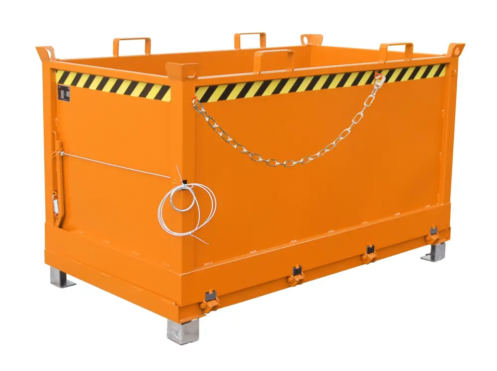 BAUER Klappbodenbehälter FB 1500, lackiert, RAL 2000 Gelborange Neue Kollektion