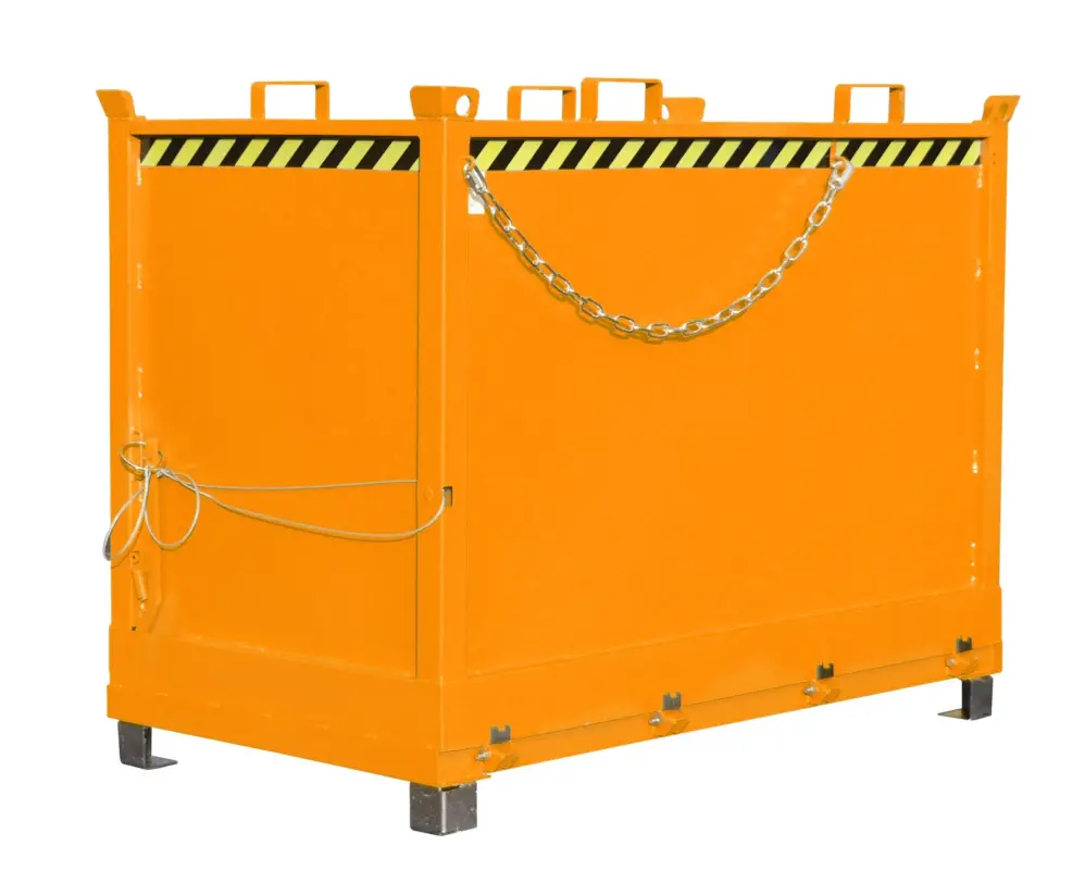 Preisknaller BAUER Klappbodenbehälter FB 2000, lackiert, RAL 2000 Gelborange