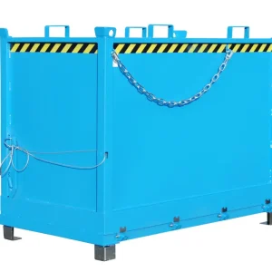 Ausverkauf BAUER Klappbodenbehälter FB 2000, lackiert, RAL 5012 Lichtblau