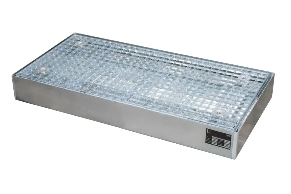 Markenprodukt BAUER Bodenschutzwanne BSW 122, verzinkt