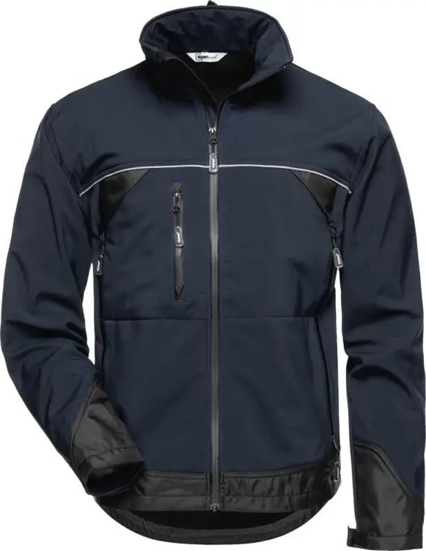 Kracherpreis ELYSEE Jacke Gamma, Softshell, Gr.XL, marine/schwarz