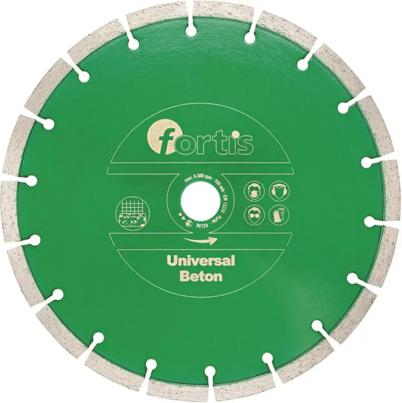 Schneller Versand FORTIS Diamant-Trennscheibe Universal Beton Ø 230 mm gesintert 10 mm Bohrung 22,2 mm