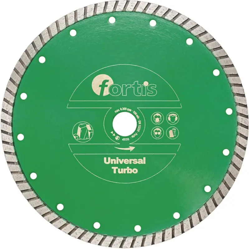 Online Kaufen FORTIS Diamant-Trennscheibe Universal Turbo Ø 115 mm turbosegmentiert 10 mm Bohrung 22,2 mm