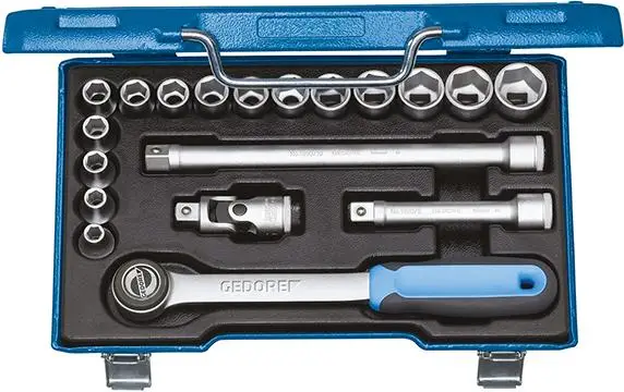 Angebot GEDORE Steckschlüssel-Garnitur 1/2" 19 JMU- 3 19-teilig