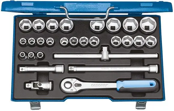 Heißes Angebot GEDORE Steckschlüssel-Garnitur 1/2" 19VMU-10 28-teilig