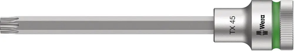 Preisknaller WERA Schraubendrehereinsatz 1/2" T45x140mm mit Haltefunktion
