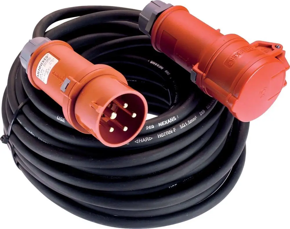 CEE-Verlängerung 50m 32A IP44, H07RN-F5G4, 400V Neue Ware