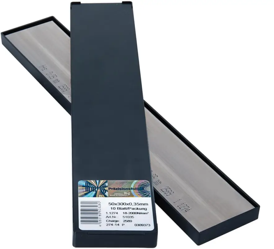Preiswert Metallfolien Plattenware rostfrei 50x300x0,20mm 10Bl/P H+S