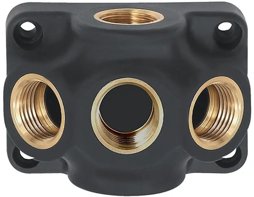 Ausverkauf RIEGLER Endverteilerdose Kunststoff, Innengewinde 1xG3/4" zu 3xG1/2