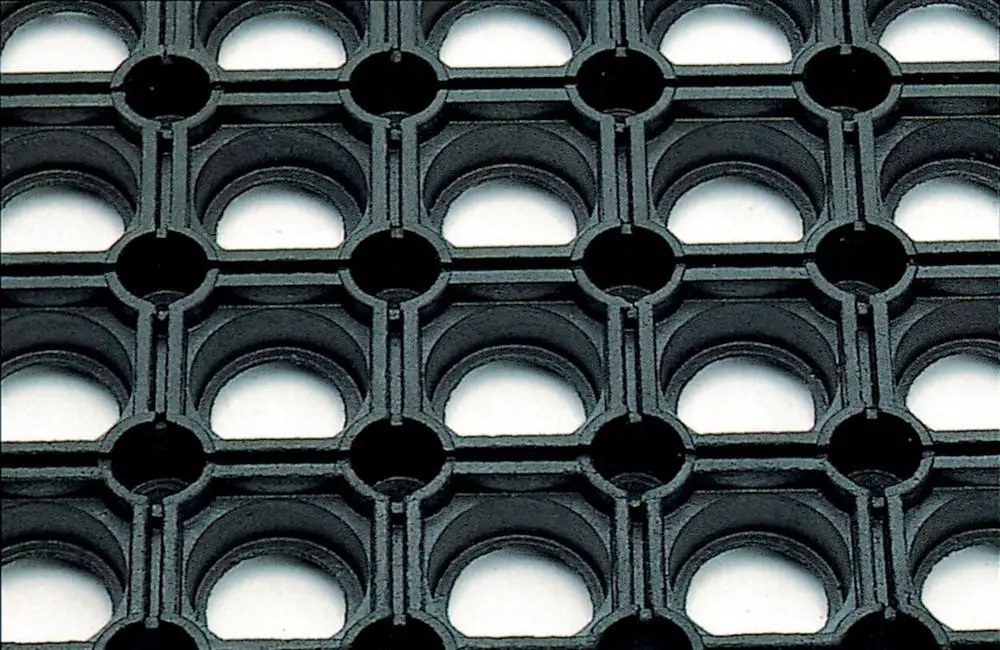 Wabenmatte leichte Ausf. SBR/NR, schwarz, offene Decke, 22mm, 50x100cm Preisknaller
