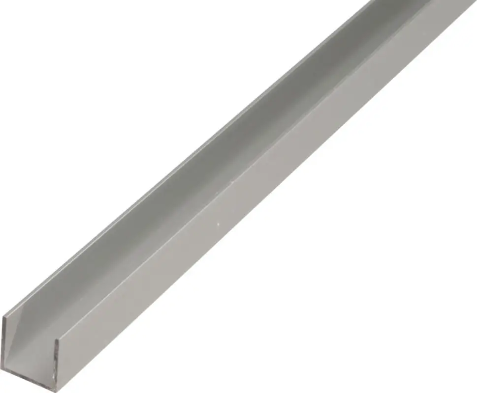 GAH Alu-U-Profil 2000/10x8mm silberfarbig Sichere Zahlung