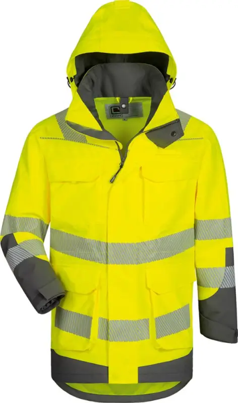 Abverkauf ELYSEE Warnschutzparka Arwid gelb/grau Gr.3XL