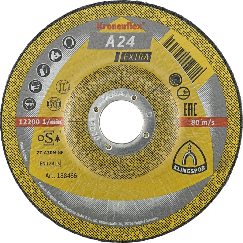 KLINGSPOR Schruppscheibe A24 Extra 180x8mm gekr Neue Kollektion
