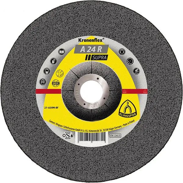 Versand Am Gleichen Tag KLINGSPOR Schruppscheibe A24R Supra230x6mm gekr