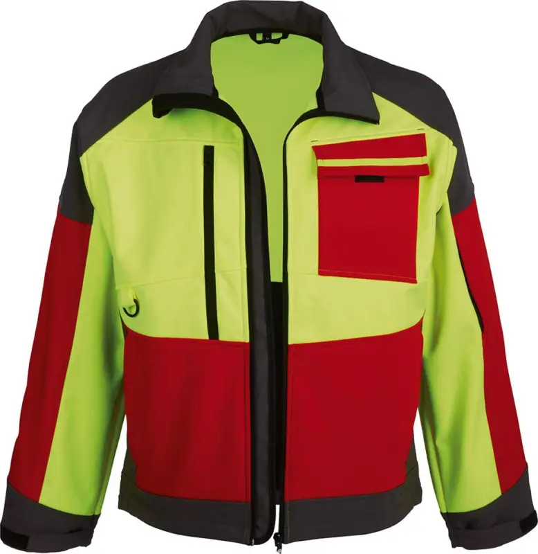WATEX Softshelljacke ForestJackRed,Gr.S,rot/anthr./gelb Must-Have