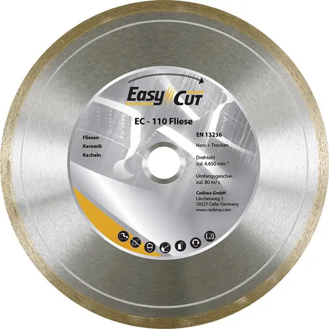 Direktkauf Trennscheibe Diamant EC-110 115x1,5x7x22,23mm CEDIMA