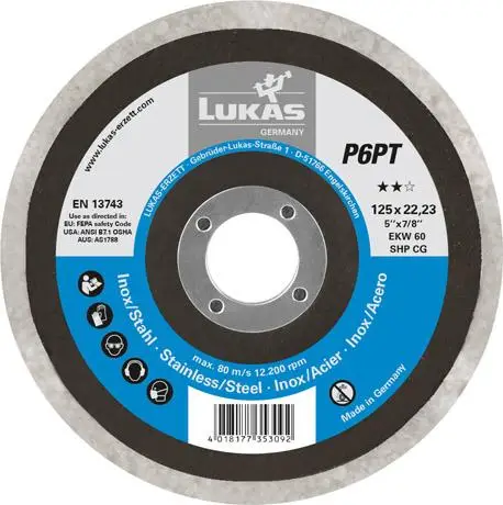 Neue Kollektion Polierteller P6PT 125mm flach EKW60 SHP CG