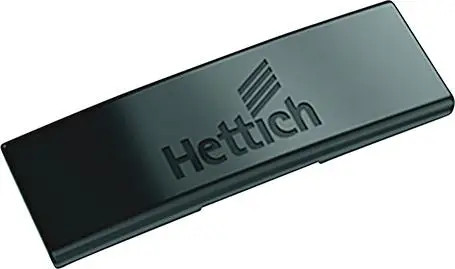 Geprüft HETTICH Zierkappe,9091821,Stahl obsidianschwarz
