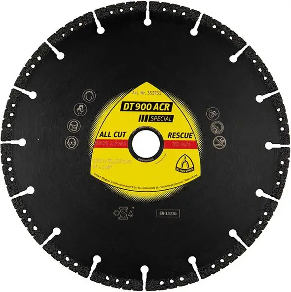 Neuheit KLINGSPOR Diamanttrennscheibe DT 900 ACR Special 230x3,1X22,23mm