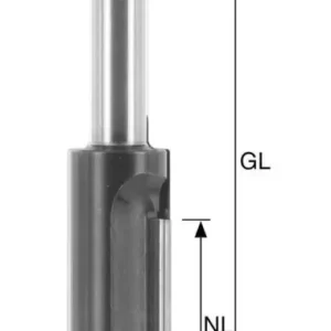 BRÜCK WP Nut-Schaftfräser Z1 Typ 391 D=14mm,NL=50mm,S=12mm Meistverkauft