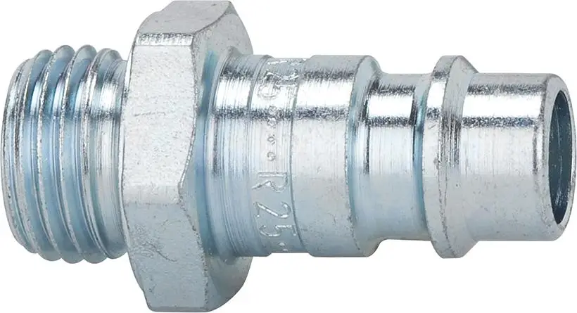 Markenprodukt RIEGLER Stecknippel für Kupplung NW 7,2-7,8, Stahl, AG G1/4