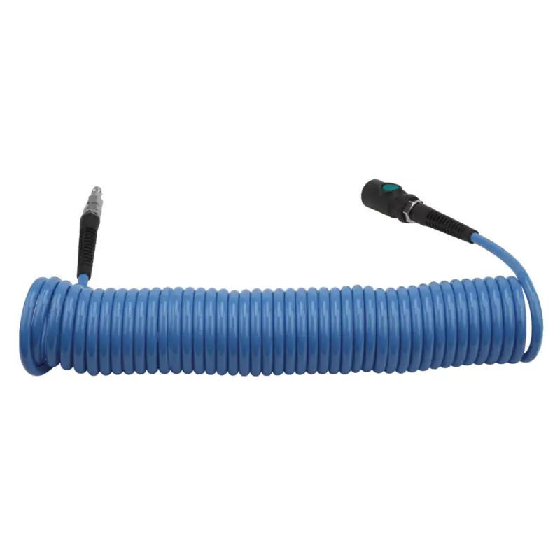Aircraft Spiralschlauch PU 6,5x10mm 10m mit Einhand-Sicherheitskupplung Geprüft