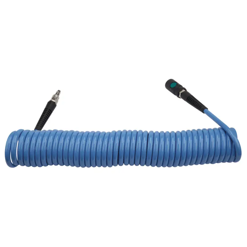 Aircraft Spiralschlauch PU 8x12mm 10m mit Einhand-Sicherheitskupplung Billig