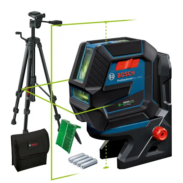 Bestpreis BOSCH Kombilaser GCL 2-50 G mit Baustativ