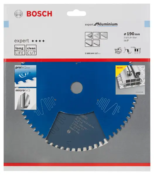 Wochenendangebot BOSCH Kreissägeblatt Expert for Aluminium T 190 x Stern - 58