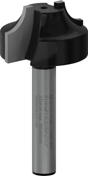 Wochenendangebot BOSCH PRO Abrundfräser, L 1/4", Schaft 1/4"