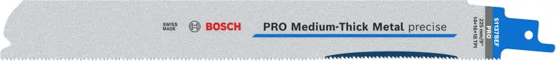 BOSCH PRO Medium-Thick Metal precise S1137BEF Säbelsägeblatt, 1,1x25x225 mm, 2-tlg. Nur Heute