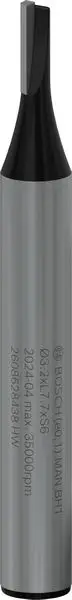 BOSCH PRO Nutfräser, einschneidig, Ø 3,2 x L 7,7, Schaft 6 mm Expressversand