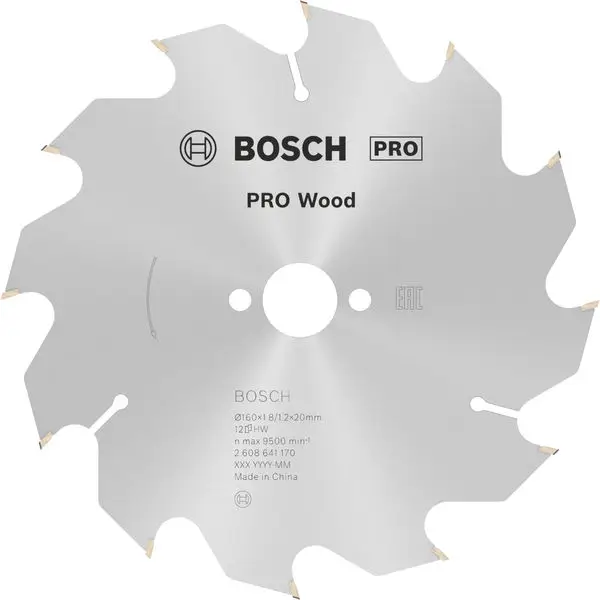 Neue Ware BOSCH PRO Wood Kreissägeblatt, 160 x 1,8 x 20 mm, Z12