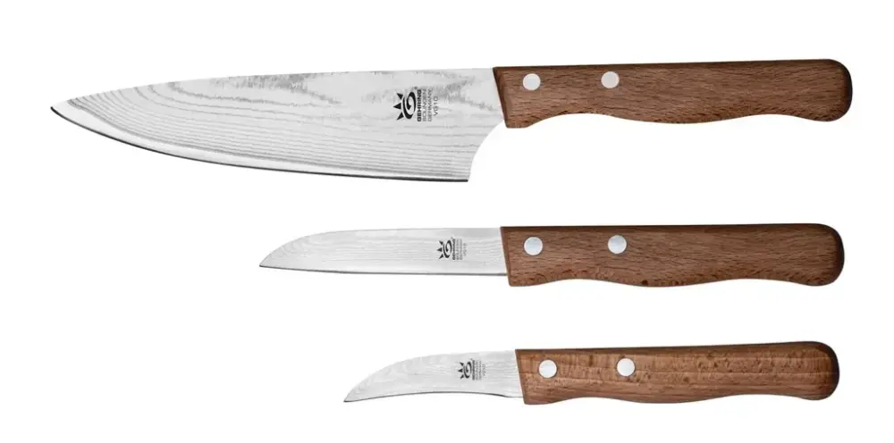 Damast Messerset Maxi, 3-teilig Markenware