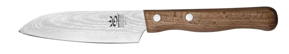 Damast Santoku Messer, Klinge 11 cm Beliebt