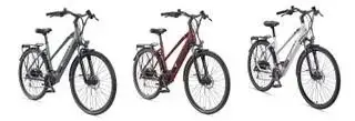 Damen Alu Trekking E-Bike, 28 Zoll, Rahmenhöhe 50 cm, 24-Gang Kettenschaltung, kreide, XC940 Expedition Sale