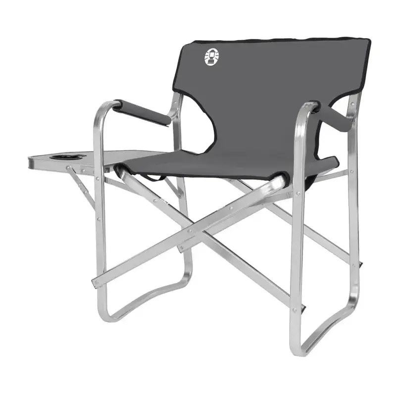 Expressversand Deck Chair und Tisch, leichter Campingstuhl mit Tisch u. Getränkehalter, gepolsterte Rücken- und Sitzflächen, max 113 kg