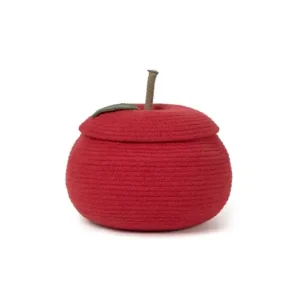 Dekokissen Apfel, Kuschelkissen, Zierkissen Baumwolle, Weiches Kissen Apfelform, 42x38cm Preisknaller