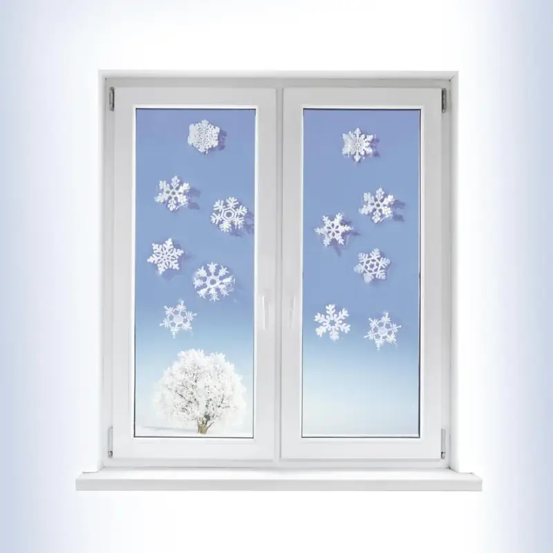Dekosticker, Schneeflocken 3D 12er Set Top-Seller