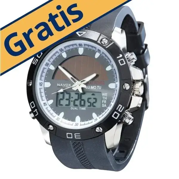 Design Chronograph mit Solarzelle Geprüft