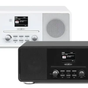 Heißes Angebot Design DAB+/UKW-Radio mit Bluetooth, CD, USB, Aux-In und Encoding holzfarben