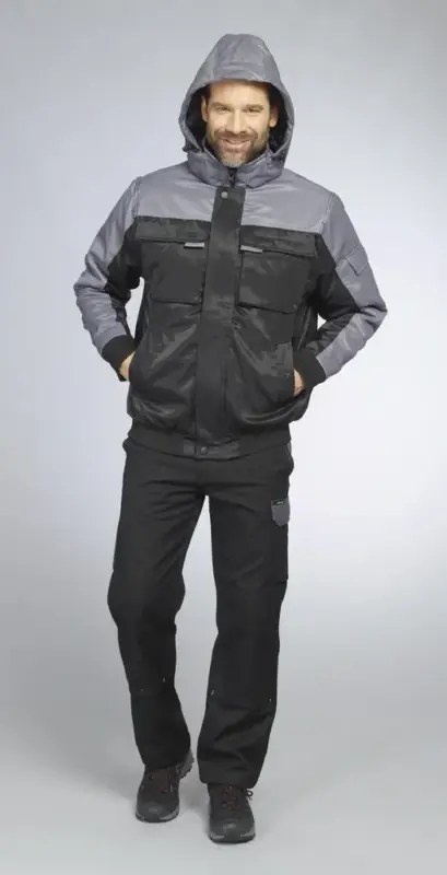 Neue Kollektion Funktionsjacke Farbe grau/schwarz, Gr.M