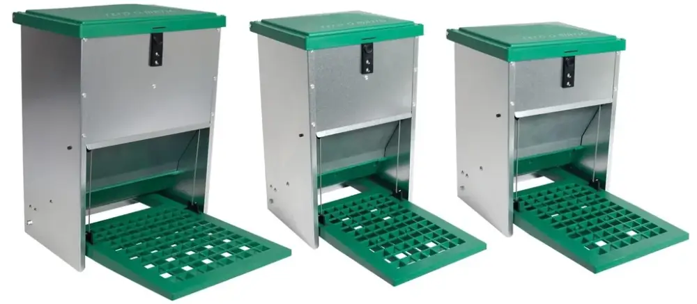 Knallerangebot Futterautomat mit Trittplatte für 8 kg Futter